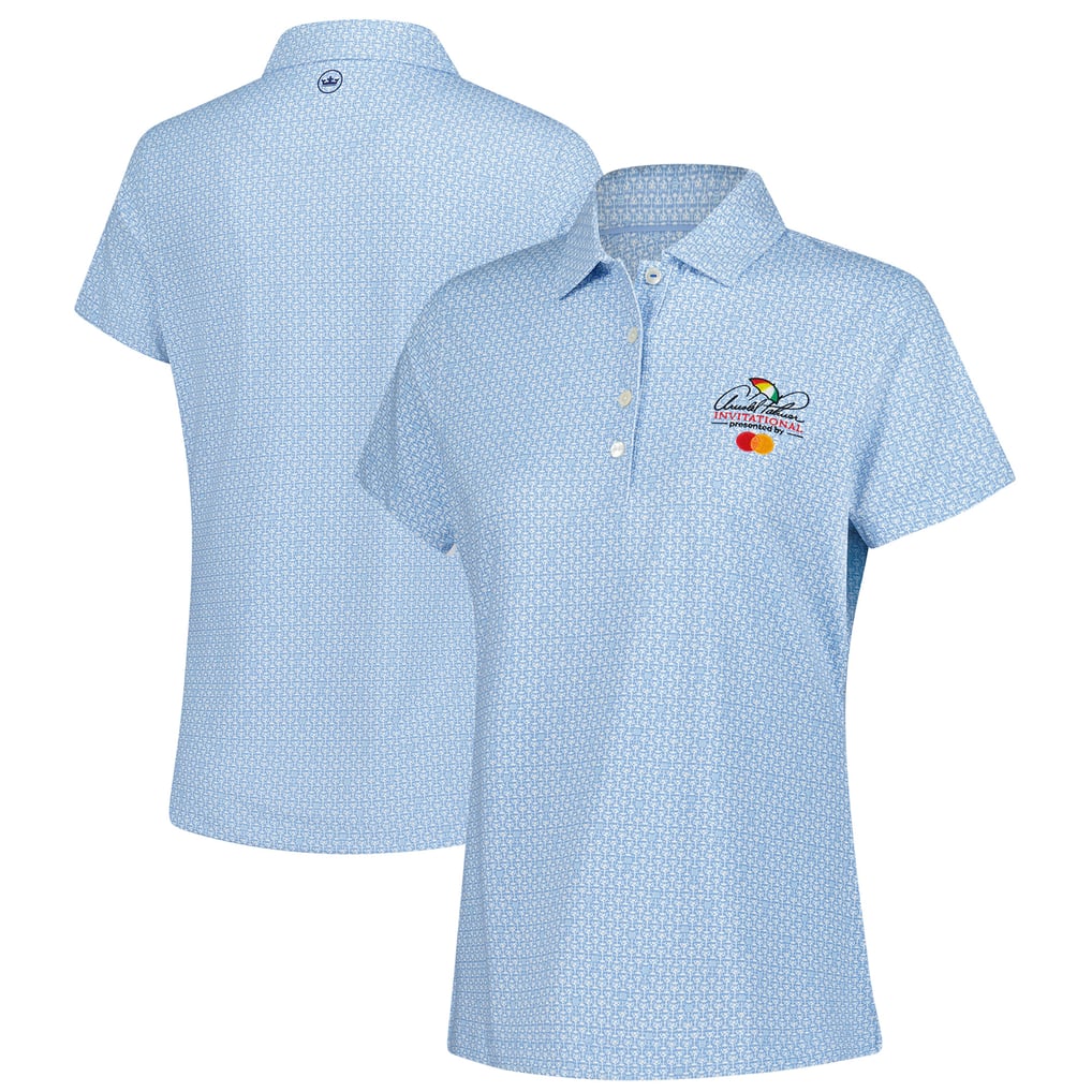  Arnold Palmer Invitational Peter Millar Women's Mar-Tee-Ni Break Polo - Light Blue